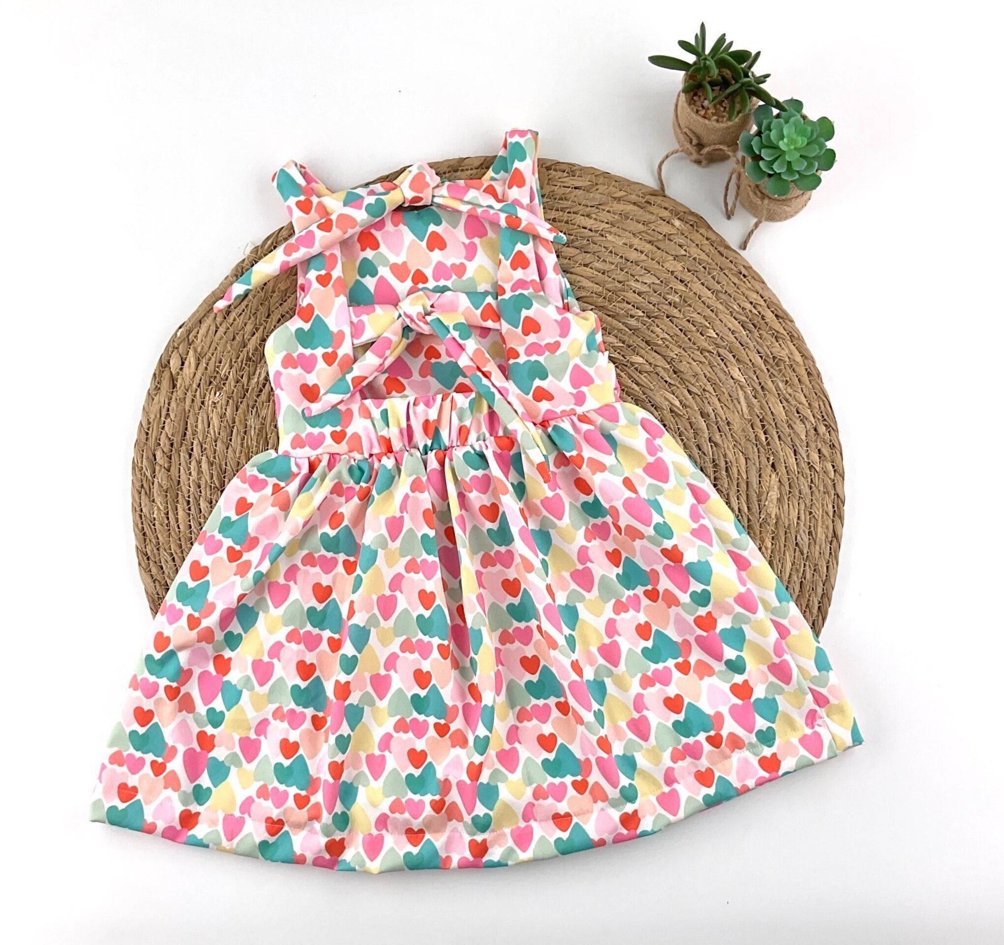 Vestido infantil CORAZONES - 2